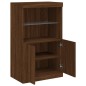 vidaXL Sideboard mit LED-Leuchten Braun Eichen-Optik 60,5x37x100 cm vidaXL Sideboard mit LED-Leuchten Braun Eichen-Optik 60,5x37x100 cm