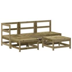 vidaXL 5-tlg. Garten-Lounge-Set Kiefernholz Imprägniert