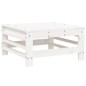 vidaXL 4-tlg. Garten-Lounge-Set Weiß Massivholz Kiefer vidaXL 4-tlg. Garten-Lounge-Set Weiß Massivholz Kiefer