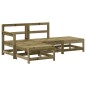 vidaXL 4-tlg. Garten-Lounge-Set Kiefernholz Imprägniert