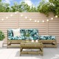vidaXL 4-tlg. Garten-Lounge-Set Kiefernholz Imprägniert vidaXL 4-tlg. Garten-Lounge-Set Kiefernholz Imprägniert