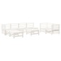 vidaXL 9-tlg. Garten-Lounge-Set Weiß Massivholz Kiefer vidaXL 9-tlg. Garten-Lounge-Set Weiß Massivholz Kiefer