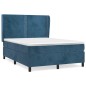 vidaXL Boxspringbett mit Matratze Dunkelblau 140x190 cm Samt vidaXL Boxspringbett mit Matratze Dunkelblau 140x190 cm Samt