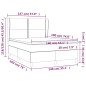 vidaXL Boxspringbett mit Matratze Hellgrau 140x190 cm Samt vidaXL Boxspringbett mit Matratze Hellgrau 140x190 cm Samt