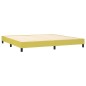 vidaXL Boxspringbett mit Matratze & LED Grün 200x200 cm Stoff vidaXL Boxspringbett mit Matratze & LED Grün 200x200 cm Stoff