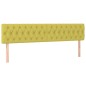 vidaXL Boxspringbett mit Matratze & LED Grün 200x200 cm Stoff vidaXL Boxspringbett mit Matratze & LED Grün 200x200 cm Stoff