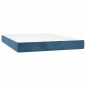 vidaXL Boxspringbett mit Matratze Dunkelblau 140x200 cm Samt vidaXL Boxspringbett mit Matratze Dunkelblau 140x200 cm Samt