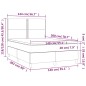 vidaXL Boxspringbett mit Matratze Dunkelblau 140x200 cm Samt vidaXL Boxspringbett mit Matratze Dunkelblau 140x200 cm Samt