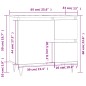 vidaXL Badschrank Schwarz 65x33x60 cm Holzwerkstoff vidaXL Badschrank Schwarz 65x33x60 cm Holzwerkstoff