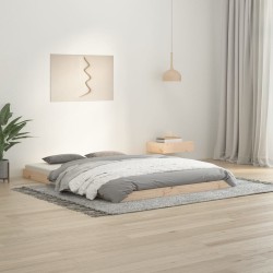 vidaXL Massivholzbett 135x190 cm Kiefer