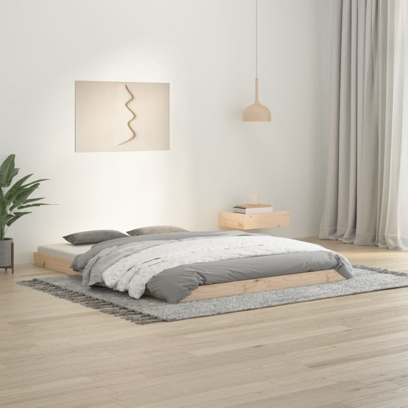 vidaXL Massivholzbett 135x190 cm Kiefer vidaXL Massivholzbett 135x190 cm Kiefer