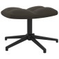 vidaXL Relaxsessel mit Hocker Dunkelgrau Samt vidaXL Relaxsessel mit Hocker Dunkelgrau Samt
