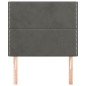 vidaXL Kopfteile 2 Stk. Dunkelgrau 80x5x78/88 cm Samt
