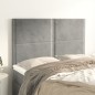 vidaXL Kopfteile 4 Stk. Hellgrau 72x5x78/88 cm Samt vidaXL Kopfteile 4 Stk. Hellgrau 72x5x78/88 cm Samt