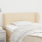 vidaXL Kopfteil mit Ohren Creme 83x23x78/88 cm Stoff vidaXL Kopfteil mit Ohren Creme 83x23x78/88 cm Stoff