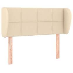 vidaXL Kopfteil mit Ohren Creme 83x23x78/88 cm Stoff