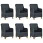 vidaXL 9-tlg. Garten-Essgruppe mit Auflagen Poly Rattan Dunkelgrau vidaXL 9-tlg. Garten-Essgruppe mit Auflagen Poly Rattan Dunkelgrau
