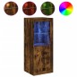 vidaXL Sideboard mit LED-Leuchten Räuchereiche 41x37x100 cm vidaXL Sideboard mit LED-Leuchten Räuchereiche 41x37x100 cm