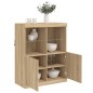 vidaXL Sideboard mit LED-Leuchten Sonoma-Eiche 81x37x100 cm vidaXL Sideboard mit LED-Leuchten Sonoma-Eiche 81x37x100 cm