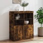 vidaXL Sideboard mit LED-Leuchten Räuchereiche 81x37x100 cm vidaXL Sideboard mit LED-Leuchten Räuchereiche 81x37x100 cm