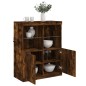 vidaXL Sideboard mit LED-Leuchten Räuchereiche 81x37x100 cm vidaXL Sideboard mit LED-Leuchten Räuchereiche 81x37x100 cm