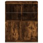 vidaXL Sideboard mit LED-Leuchten Räuchereiche 81x37x100 cm vidaXL Sideboard mit LED-Leuchten Räuchereiche 81x37x100 cm