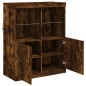 vidaXL Sideboard mit LED-Leuchten Räuchereiche 81x37x100 cm vidaXL Sideboard mit LED-Leuchten Räuchereiche 81x37x100 cm