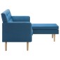 vidaXL Sofa L-Form Stoff 171,5x138x81,5 cm Blau vidaXL Sofa L-Form Stoff 171,5x138x81,5 cm Blau