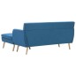 vidaXL Sofa L-Form Stoff 171,5x138x81,5 cm Blau vidaXL Sofa L-Form Stoff 171,5x138x81,5 cm Blau