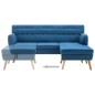vidaXL Sofa L-Form Stoff 171,5x138x81,5 cm Blau vidaXL Sofa L-Form Stoff 171,5x138x81,5 cm Blau