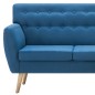 vidaXL Sofa L-Form Stoff 171,5x138x81,5 cm Blau vidaXL Sofa L-Form Stoff 171,5x138x81,5 cm Blau