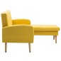 vidaXL Sofa in L-Form Stoffbezug 186 x 136 x 79 cm Gelb vidaXL Sofa in L-Form Stoffbezug 186 x 136 x 79 cm Gelb