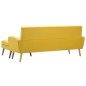 vidaXL Sofa in L-Form Stoffbezug 186 x 136 x 79 cm Gelb vidaXL Sofa in L-Form Stoffbezug 186 x 136 x 79 cm Gelb