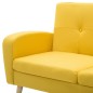 vidaXL Sofa in L-Form Stoffbezug 186 x 136 x 79 cm Gelb vidaXL Sofa in L-Form Stoffbezug 186 x 136 x 79 cm Gelb