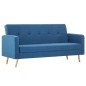 vidaXL Sofa Stoff Blau vidaXL Sofa Stoff Blau