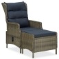 3-tlg. Garten-Lounge-Set mit Auflagen Poly Rattan Braun 3-tlg. Garten-Lounge-Set mit Auflagen Poly Rattan Braun