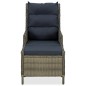 3-tlg. Garten-Lounge-Set mit Auflagen Poly Rattan Braun 3-tlg. Garten-Lounge-Set mit Auflagen Poly Rattan Braun