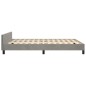 vidaXL Bettgestell mit Kopfteil Hellgrau 140x200 cm Samt vidaXL Bettgestell mit Kopfteil Hellgrau 140x200 cm Samt
