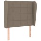 vidaXL Boxspringbett mit Matratze Taupe 90x190 cm Stoff vidaXL Boxspringbett mit Matratze Taupe 90x190 cm Stoff