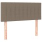 vidaXL Boxspringbett mit Matratze & LED Taupe 90x190 cm Stoff vidaXL Boxspringbett mit Matratze & LED Taupe 90x190 cm Stoff