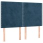 vidaXL Boxspringbett mit Matratze Dunkelblau 140x190 cm Samt vidaXL Boxspringbett mit Matratze Dunkelblau 140x190 cm Samt