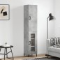 vidaXL Highboard Betongrau 34,5x34x180 cm Holzwerkstoff vidaXL Highboard Betongrau 34,5x34x180 cm Holzwerkstoff