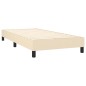 vidaXL Boxspringbett mit Matratze Creme 80x200 cm Stoff vidaXL Boxspringbett mit Matratze Creme 80x200 cm Stoff