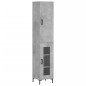 vidaXL Highboard Betongrau 34,5x34x180 cm Holzwerkstoff vidaXL Highboard Betongrau 34,5x34x180 cm Holzwerkstoff