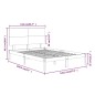 vidaXL Massivholzbett Kiefer 140x190 cm vidaXL Massivholzbett Kiefer 140x190 cm