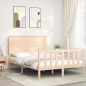 vidaXL Massivholzbett mit Kopfteil 140x190 cm vidaXL Massivholzbett mit Kopfteil 140x190 cm