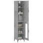 vidaXL Highboard Betongrau 34,5x34x180 cm Holzwerkstoff vidaXL Highboard Betongrau 34,5x34x180 cm Holzwerkstoff