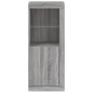 vidaXL Sideboard mit LED-Leuchten Grau Sonoma 41x37x100 cm vidaXL Sideboard mit LED-Leuchten Grau Sonoma 41x37x100 cm