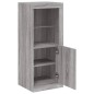 vidaXL Sideboard mit LED-Leuchten Grau Sonoma 41x37x100 cm vidaXL Sideboard mit LED-Leuchten Grau Sonoma 41x37x100 cm