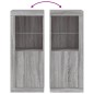 vidaXL Sideboard mit LED-Leuchten Grau Sonoma 41x37x100 cm vidaXL Sideboard mit LED-Leuchten Grau Sonoma 41x37x100 cm